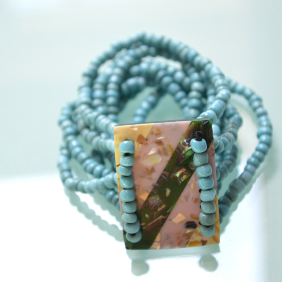 Colorful Turquoise Shell Bracelet