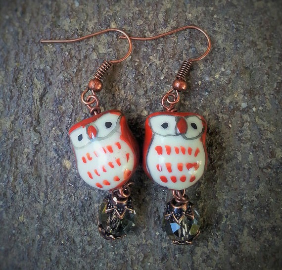 Red Owl Earrings – Bali Mantra