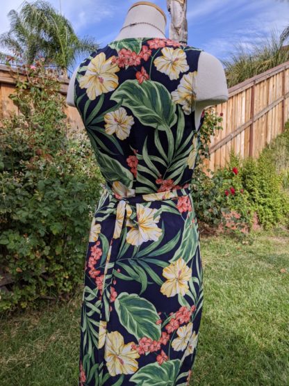 Pretty Tropical  Ruffles Accent Wrap Dress - Image 6