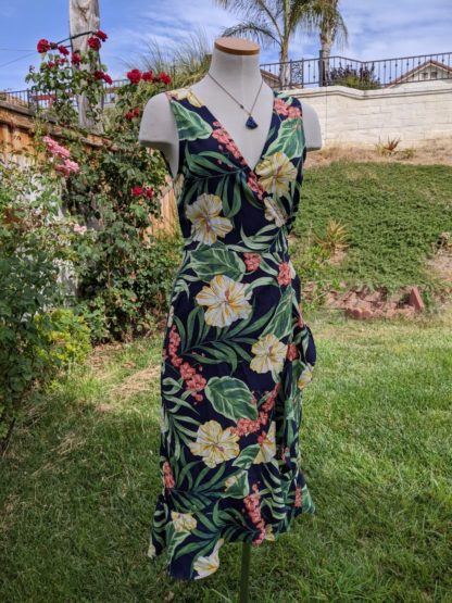 Pretty Tropical  Ruffles Accent Wrap Dress - Image 3