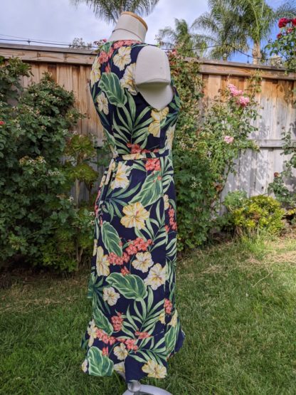 Pretty Tropical  Ruffles Accent Wrap Dress - Image 5