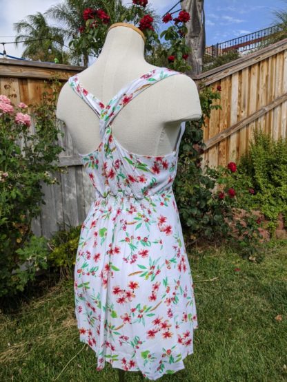Cute White Plumeria Dress - Image 7