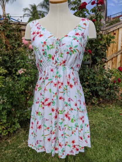 Cute White Plumeria Dress - Image 2