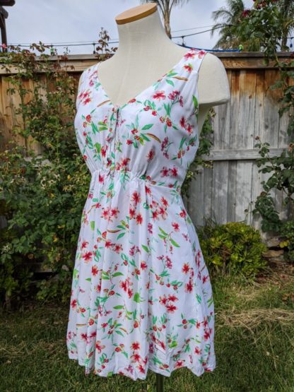 Cute White Plumeria Dress - Image 5