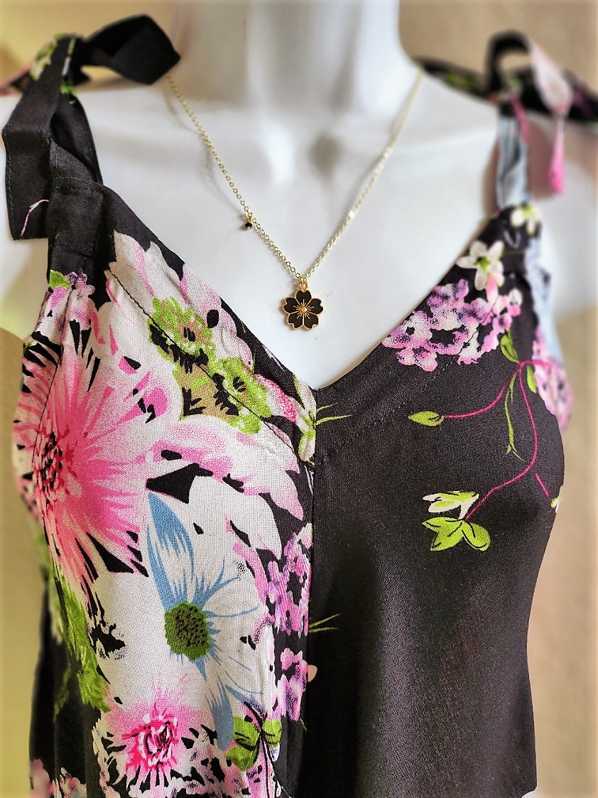 Black Cherry Blossom Necklace – Bali Mantra